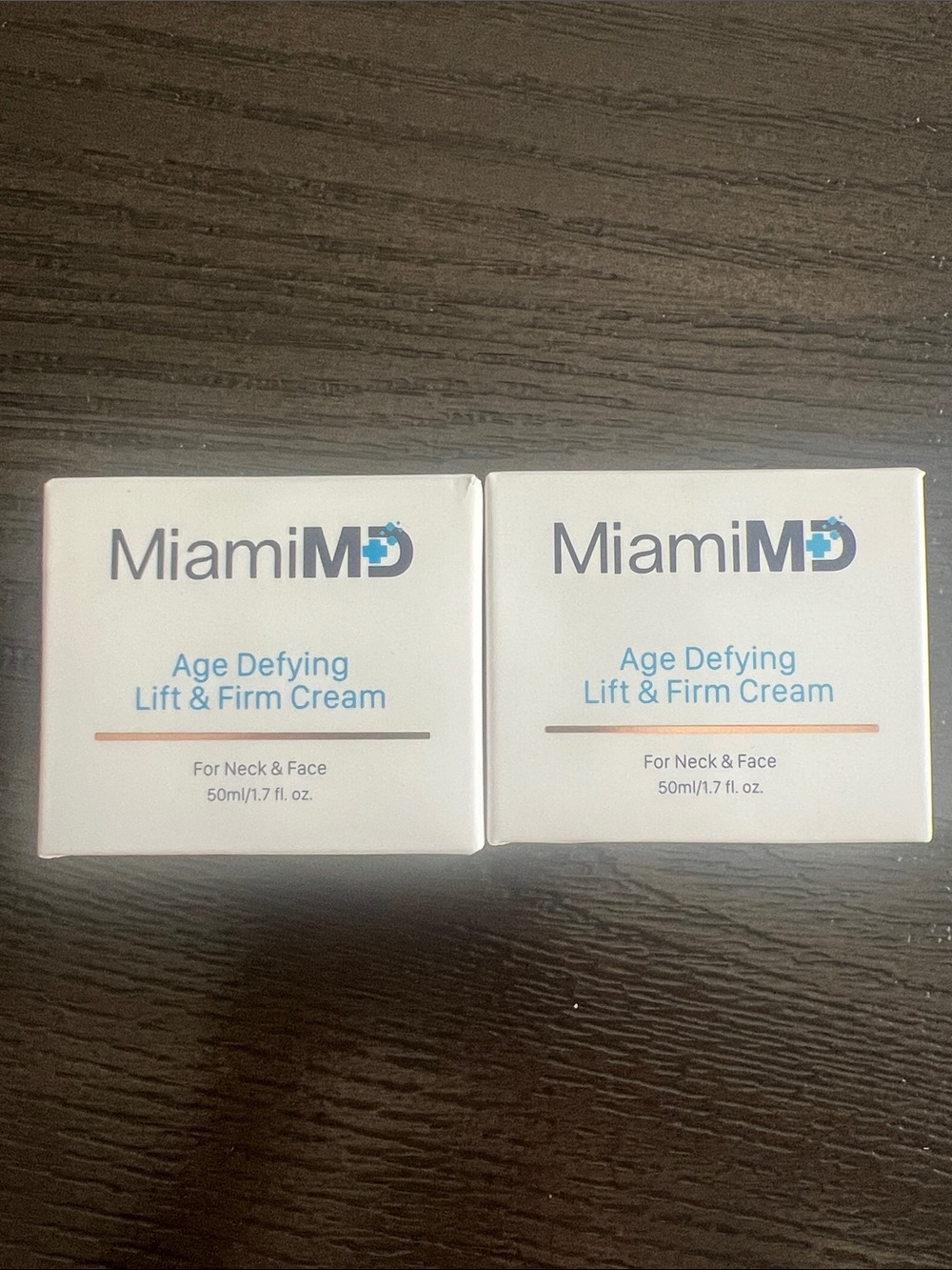 2x Miami MD Age Defying Lift & Firm Cream For Neck & Face 50ml/1.7oz BRAND NEW